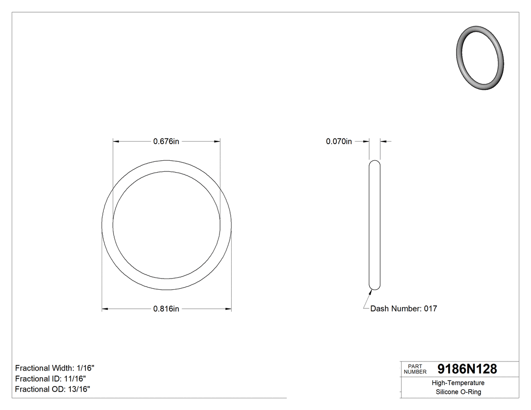 Technical drawing - 9186N128